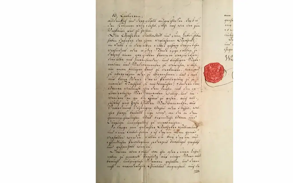 Privilegium exclusivum von 1802 – historische Urkunde zur exklusiven Arzneimittelabgabe der Alten Amts Apotheke Bad Camberg