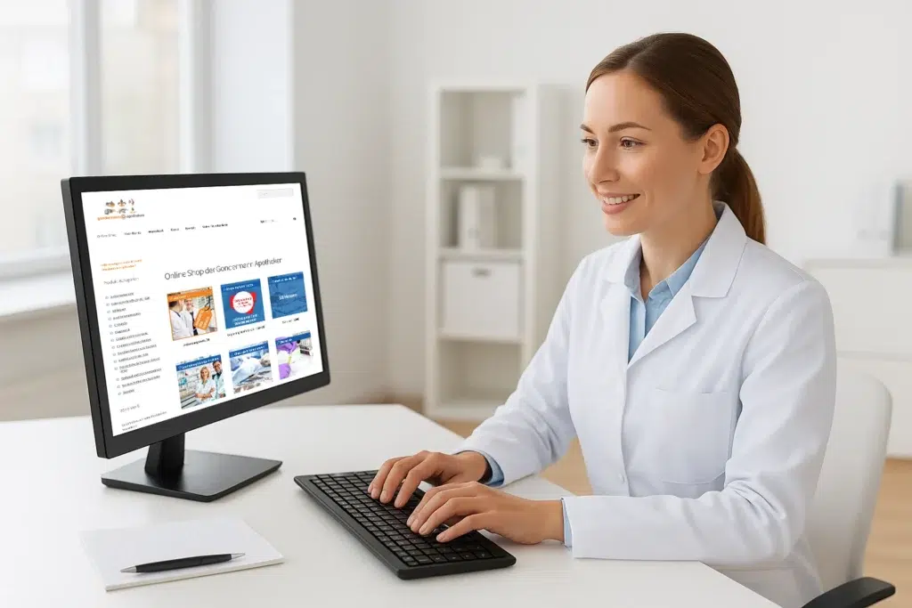 Symbolbild einer Bestellung über den 24/7 Webshop unserer Praxisversorgung