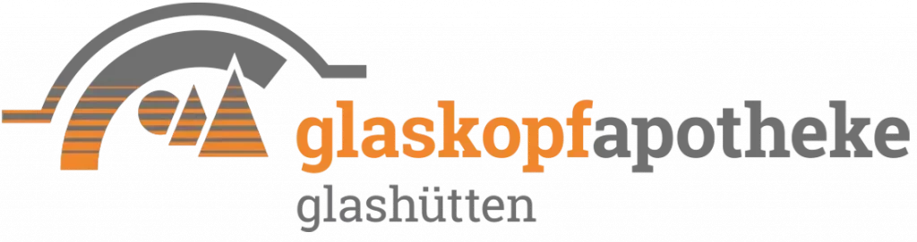 Logo der Glaskopf Apotheke – modernes Apothekenzeichen im Gondermann Apothekenverbund, Symbol für pharmazeutische Versorgung und persönliche Beratung in Bad Camberg.