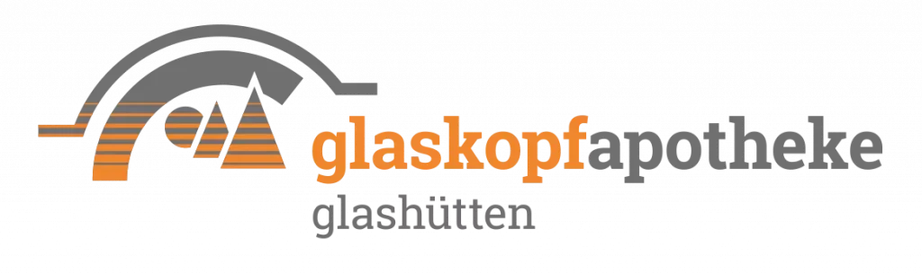Logo der Glaskopf Apotheke – modernes Apothekenzeichen im Gondermann Apothekenverbund, Symbol für pharmazeutische Versorgung und persönliche Beratung in Bad Camberg.